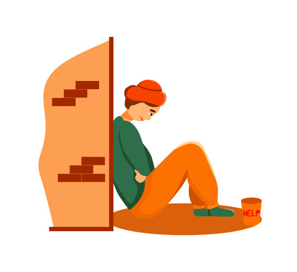 在街角乞讨的流浪汉图片下载