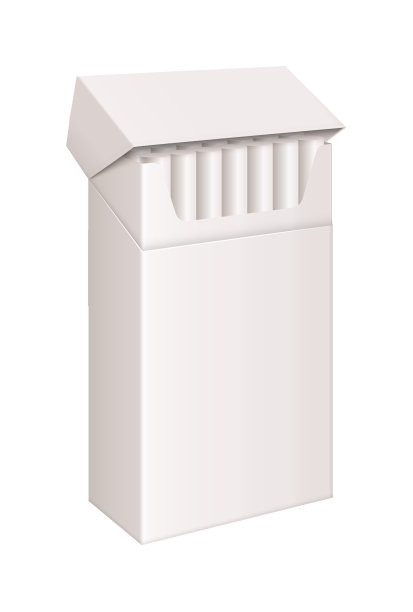 打开包装的香烟隔离在白色的背景图片下载