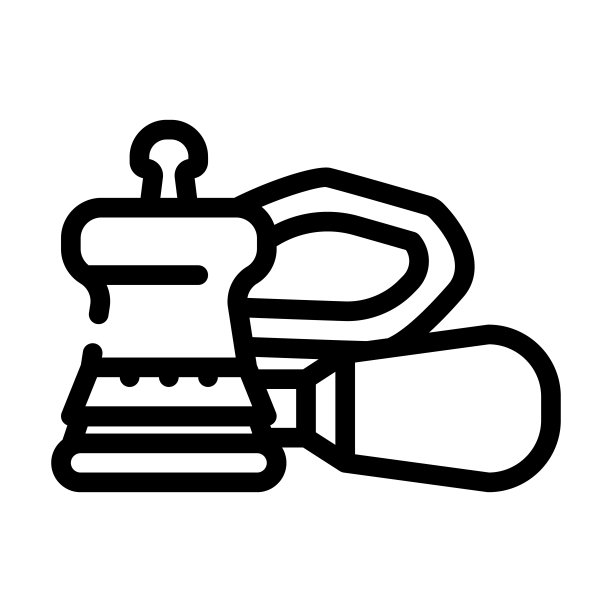 轨道砂光机工具线性图标矢量图图片下载