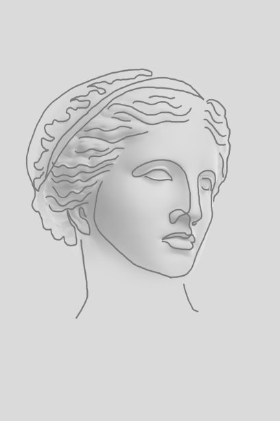 抽象线条超现实的脸。现代艺术创作观念形象与古代雕塑头像。现代立体主义风格的疯狂当代绘画。波普艺术海报。电子杂志的文化。时髦的极简主义者。复古设计。图片下载