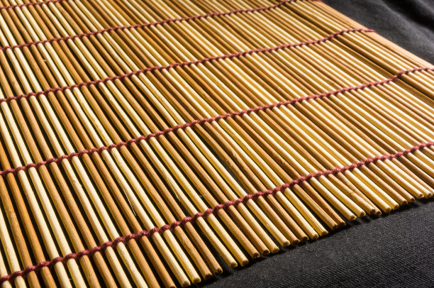 棕竹席-立食，近景，宏观图片下载