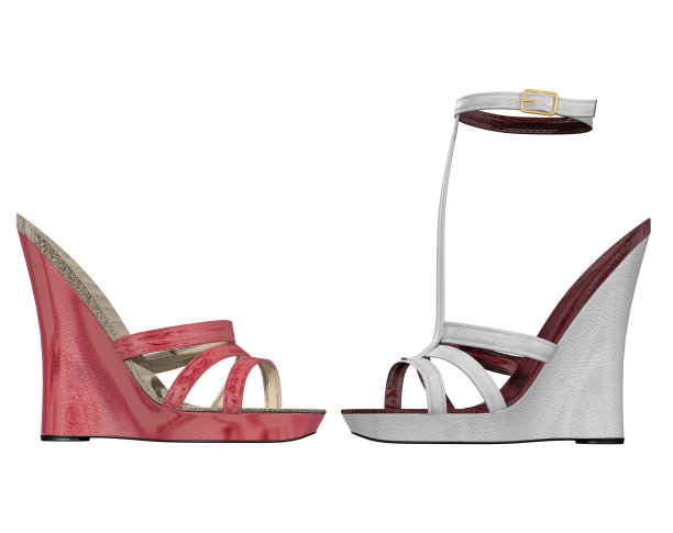 女鞋，配件，高跟鞋，3d插图图片下载