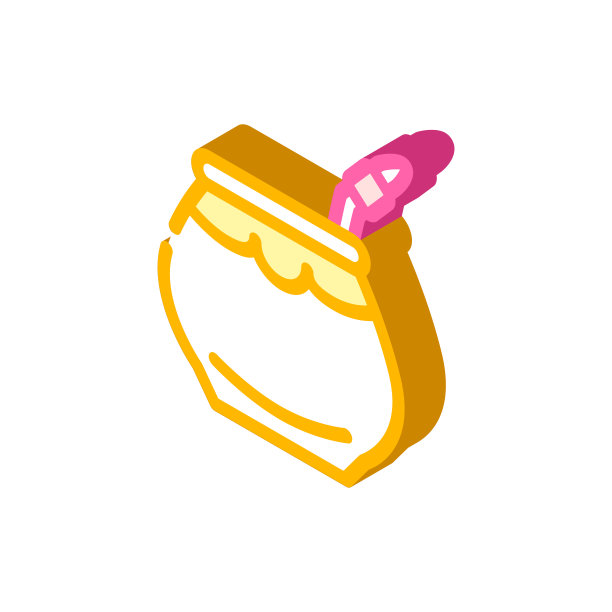 马黛茶等距图标矢量插图颜色图片下载