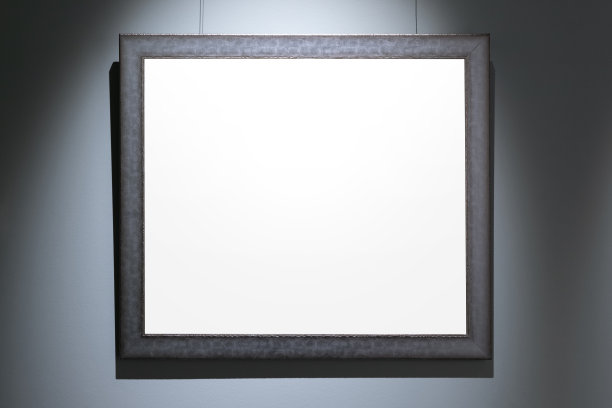 黑色木框配白色拷贝区图片下载