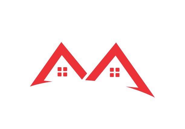 红色的房屋插图设计图片下载