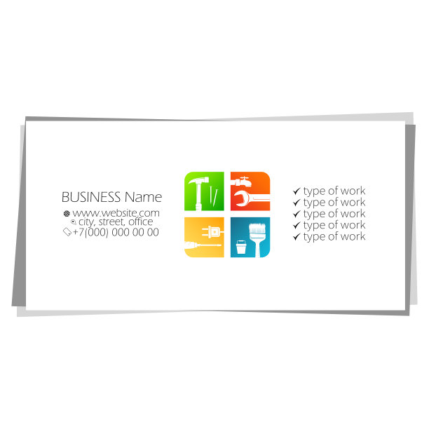 名片杂工维修和协助图片下载