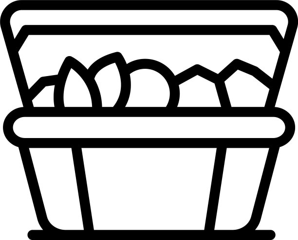 午餐盒图标轮廓风格图片下载