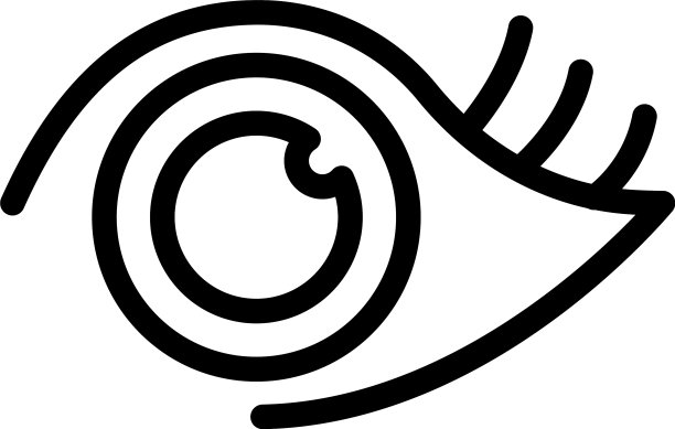 睫毛图标轮廓风格图片下载