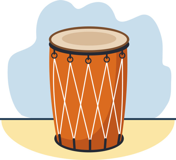印度教庆祝鼓乐器图标图片下载