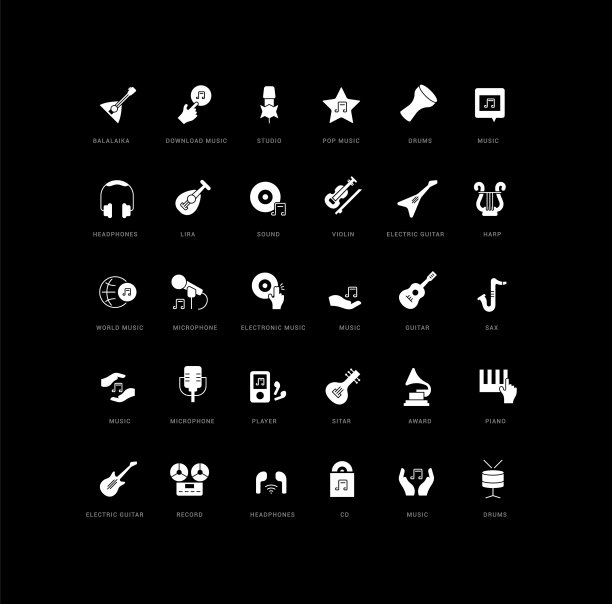 简单图标国际音乐日图片下载