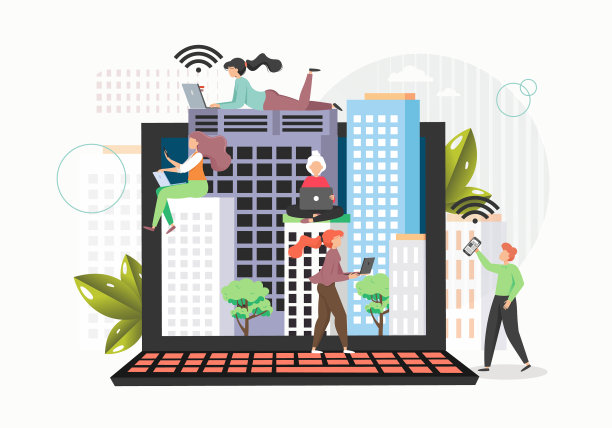 人们使用移动设备无线上网图片下载