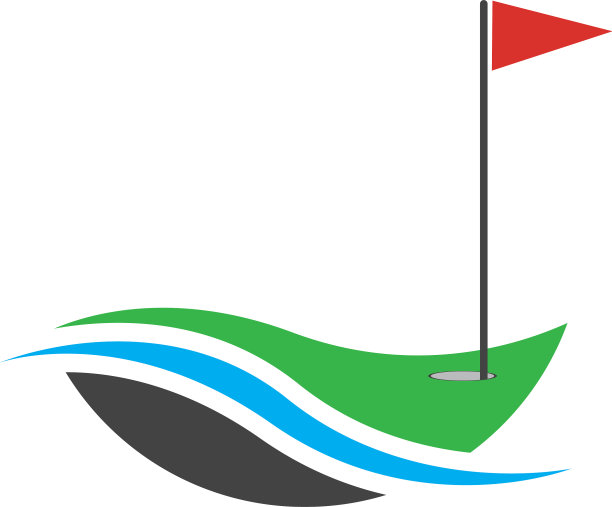 高尔夫运动标志设计模板图片下载