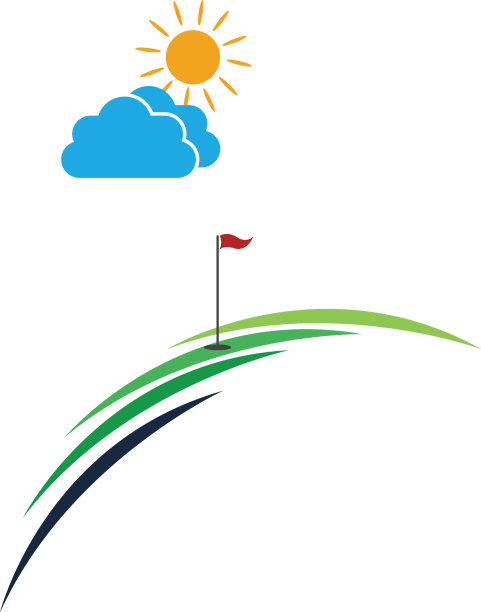 高尔夫运动标志设计模板图片下载