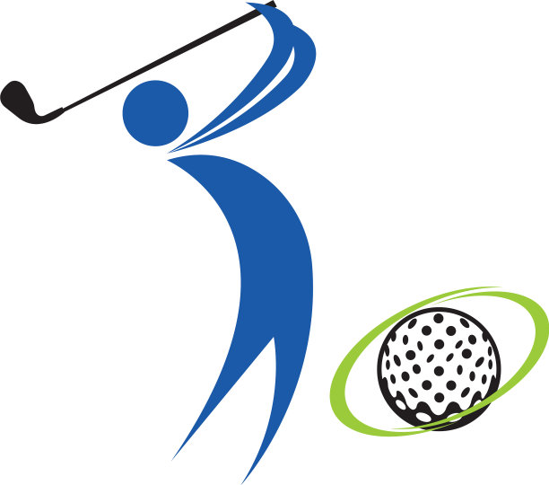高尔夫运动标志设计模板图片下载
