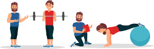 大胡子男士作为健身教练或教练图片下载