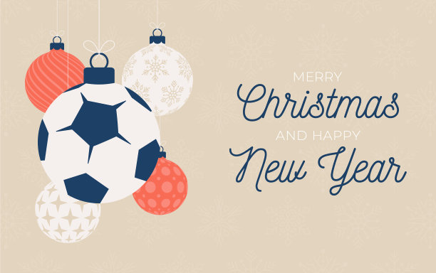 足球节日横幅，圣诞快乐，快乐图片下载
