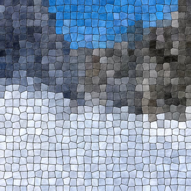 不规则马赛克背景白、蓝、灰图片下载