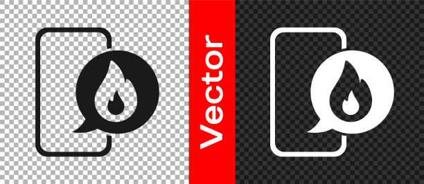 黑色手机与紧急呼叫911图标隔离在透明背景。警察，救护车，消防部门，电话，电话。向量图片下载