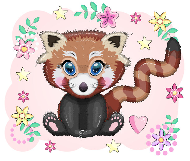 小熊猫可爱的性格和美丽的眼睛图片下载