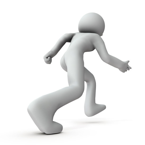 就在一开始的时候。后视图。白色背景。3 d渲染。图片下载