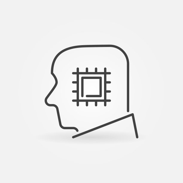 人与芯片或处理器线性图片下载