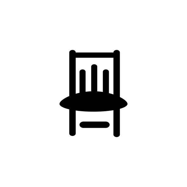 椅子图标简单的标志设计模板图片下载