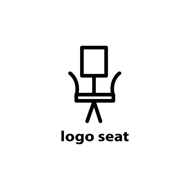 椅子独特的图标简单的设计模板线条图片下载
