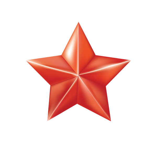 红星孤立图片下载