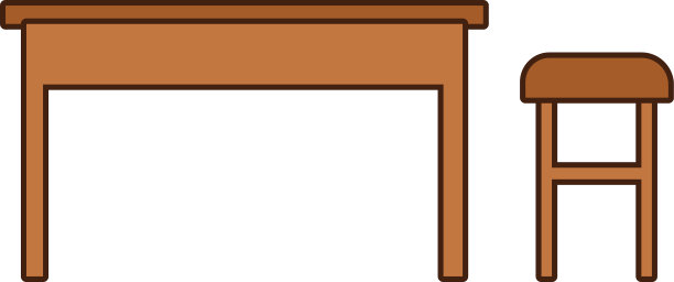 桌椅是木制的房屋家具图片下载