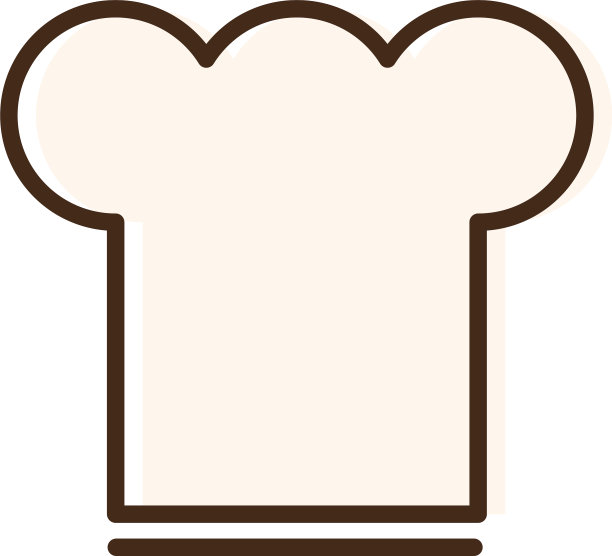 厨师帽平风格图标图片下载