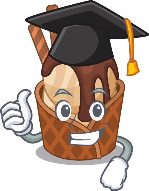 一张咖啡冰淇淋配黑帽子的图片图片下载