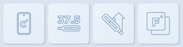 设定线摄氏医疗温度计和图片下载