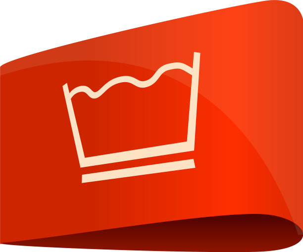 机洗永久压标签图标卡通图片下载