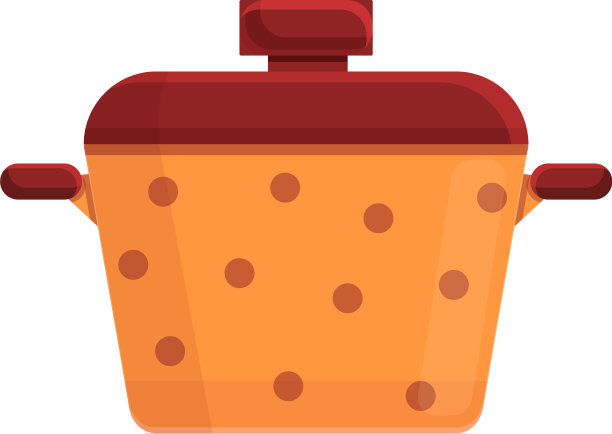 舒适的家庭炖锅图标卡通风格图片下载