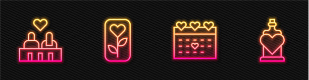 设行历与心相恋的情侣图片下载