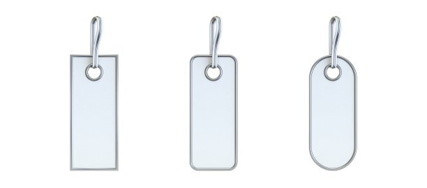 白色拷贝空间空白价格标签收集3D图片下载