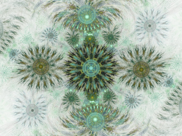 抽象花卉分形背景的艺术项目。图片下载