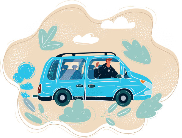 汽车司机微笑着图片下载