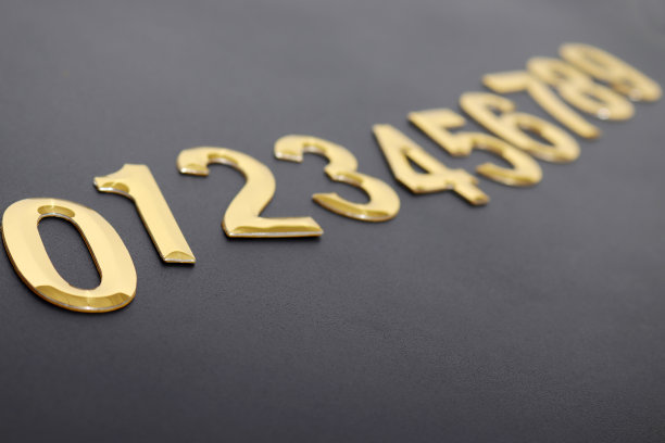 黑色背景上的数字图片下载