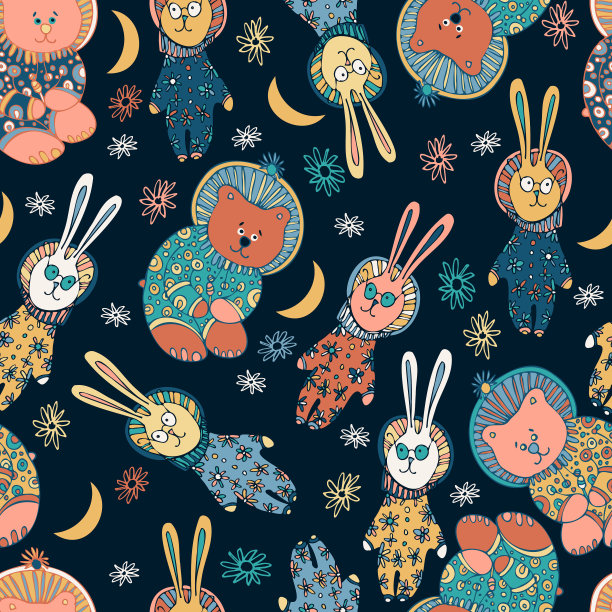 无缝彩色图案图片下载