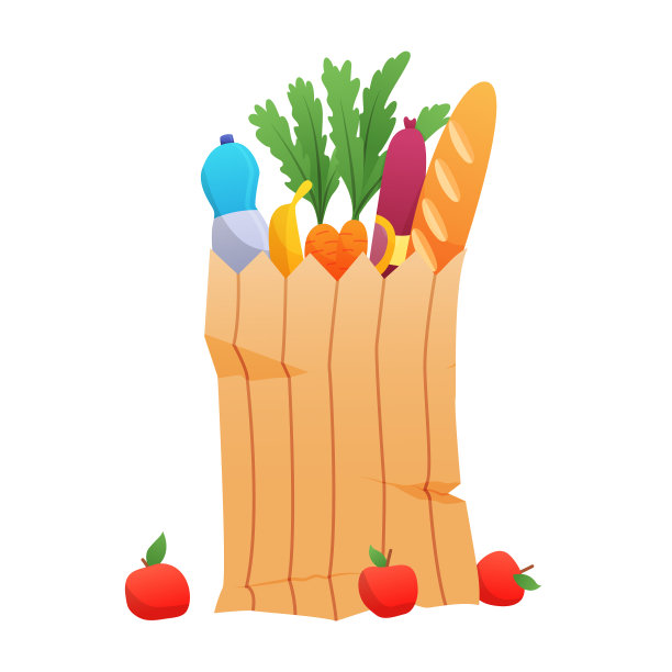 纸质购物袋产品杂货不同图片下载