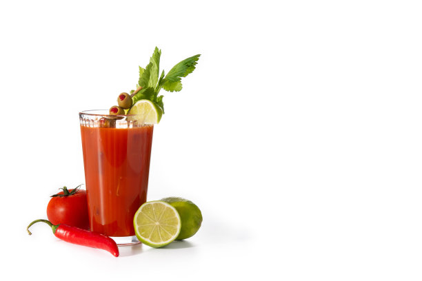 杯中的血腥玛丽鸡尾酒图片下载