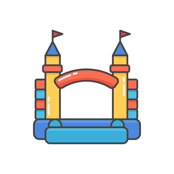 充气城堡塔和设备图片下载