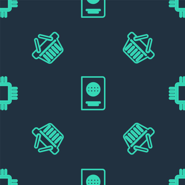 设行护照购物篮及加工机图片下载