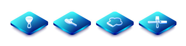 厨房摆出等距线炒锅，厨师炒菜图片下载