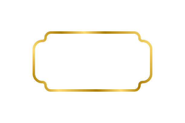 金色闪亮发光的老式矩形框架与阴影孤立在白色背景。黄金逼真的正方形边界。矢量图图片下载