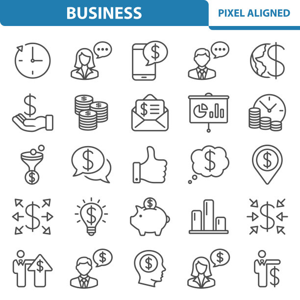 商业，金融，投资图标图片下载