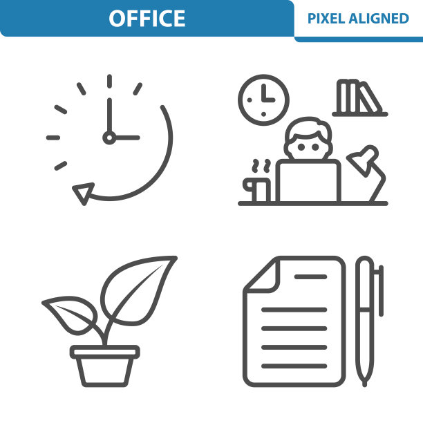 办公室，工作，工作场所图标图片下载