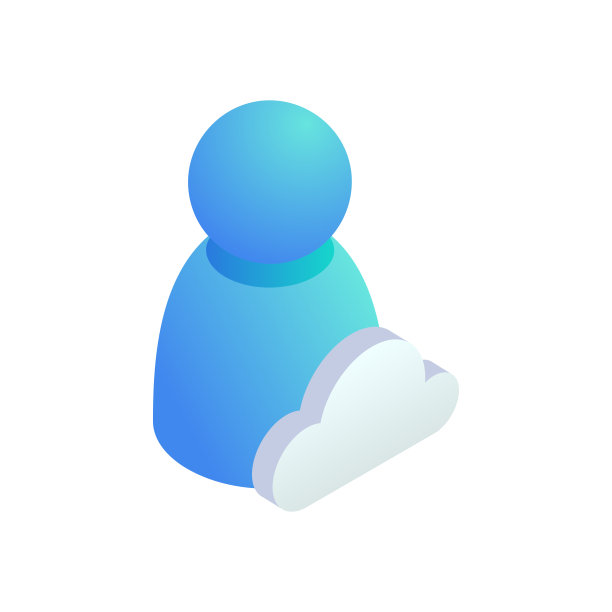 用户web档案云等距图标。3D用户联网，互联网账号符号。矢量在线云服务商业技术标志图片下载