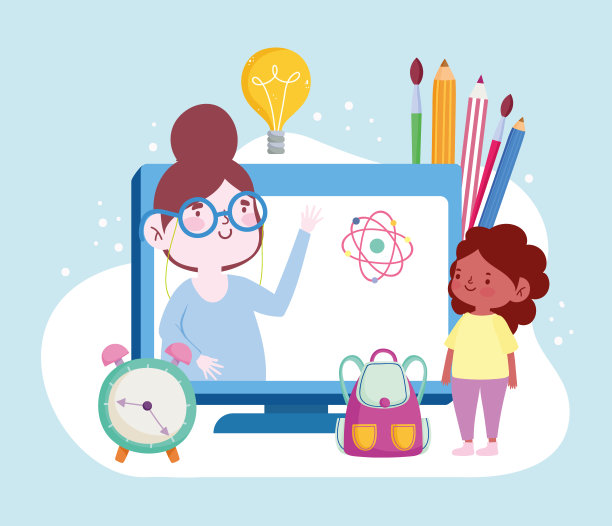 在线教育的老师图片下载